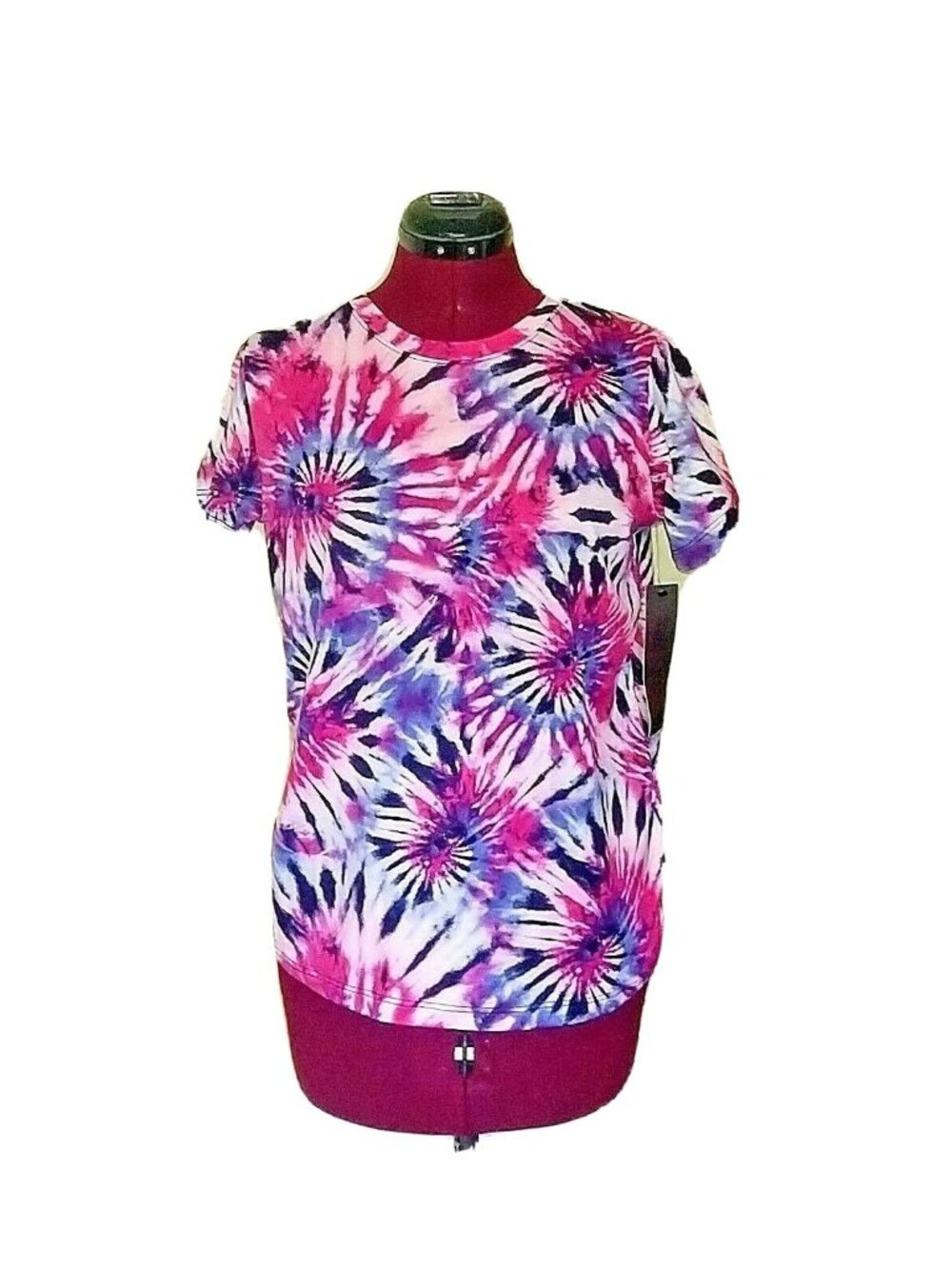 Prince Peter Collection Women’s T-Shirt Size S Spiral Tie-Dye Graphic Tee Casual